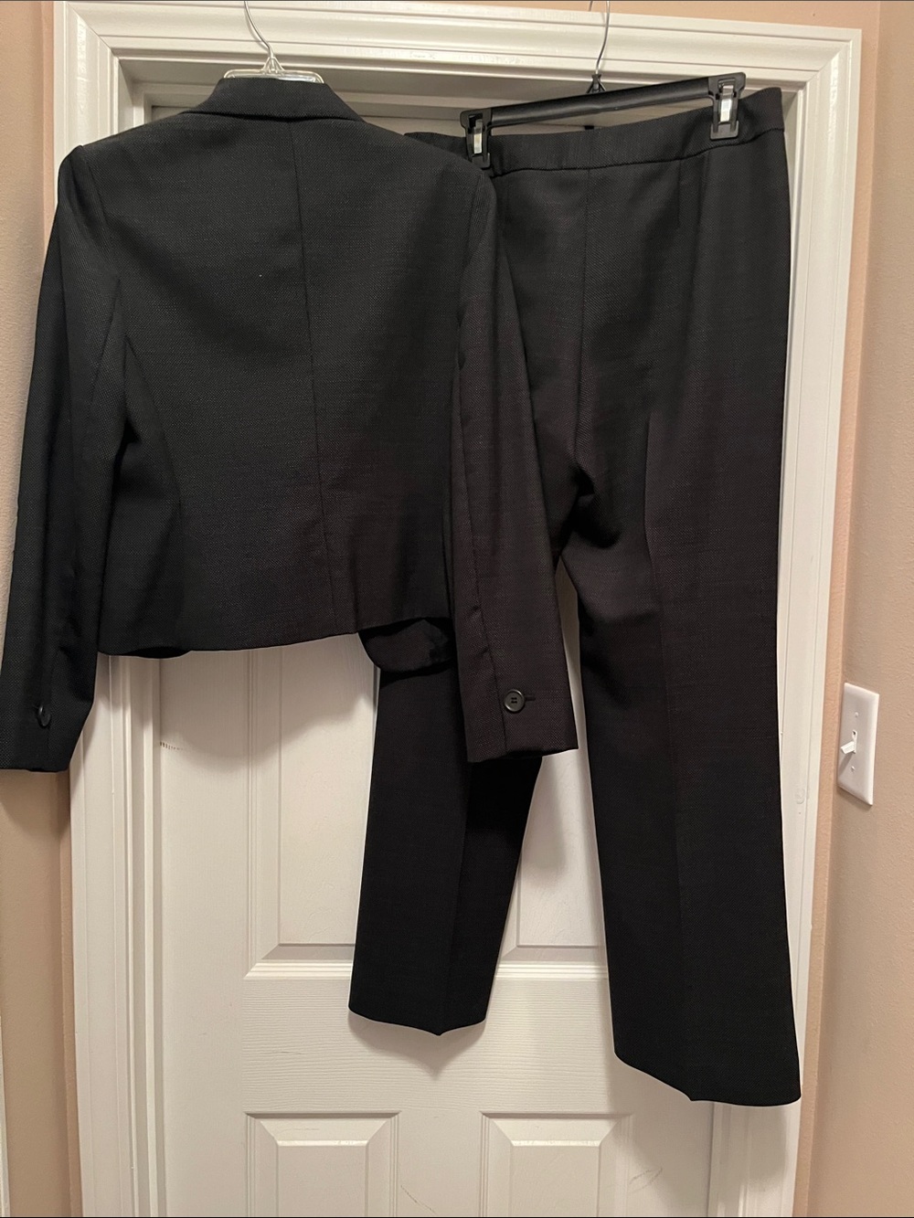 Black Women's Two-Piece Blazer & Dress Pants - Picture 4 of 5